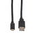 ROLINE USB 2.0 Kabel, USB A ST - Micro USB B ST, schwarz, 0,8 m