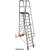 Leitern - PodestLeitern, Einseitig besteigbar, klappbar, 9 Stufen, 1,44 m breit