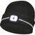 Produktbild zu vasalat Schneeschieber Kunststoff + LED Mütze schwarz + Arbeitshandschuhe Gr.10