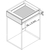 Skizze zu BLUM LEGRABOX pure SET alt. N, TIP-ON , 40kg, NL 450, grigio orione