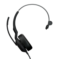 Jabra 25089-889-899 fejhallgató és headset Vezetékes Fejpánt Iroda/telefonos ügyfélközpont USB C-típus Fekete