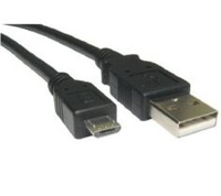 Cables Direct 1.8 m, USB2.0/micro USB2.0, M/M USB cable USB A Micro-USB B Black