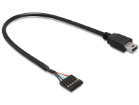 DeLOCK 83170 USB kábel 0,3 M USB 2.0 Mini-USB B Fekete