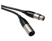 Amphenol XLR, M/F, 1m cable de audio XLR (3-pin) Negro