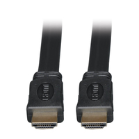 Tripp Lite P568-003-FL Cable HDMI Plano de Alta Velocidad, Video Digital con Audio, Ultra Alta Definición 4K x 2K (M/M), Negro, 0.91 m [3 pies]