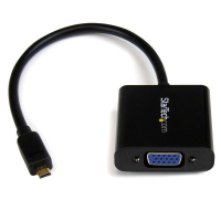 Lenovo 4Z10F04126 adaptador de cable de vídeo Micro-HDMI VGA (D-Sub) Negro