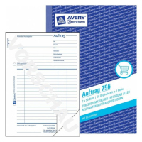 Avery 756 livre d'administration Bleu, Blanc