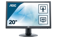 AOC 60 Series M2060PWDA2 LED display 49,6 cm (19.5") 1920 x 1080 px Full HD Czarny