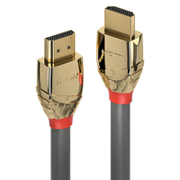 Lindy 37866 HDMI-Kabel 10 m HDMI Typ A (Standard) Gold, Grau