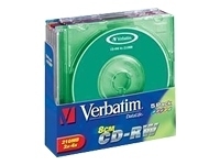 Verbatim Mini CD-RW 210MB 2x-4x 8cm SC color 5pk 210 Mo 5 pièce(s)