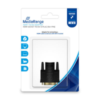 MediaRange MRCS170 cambiador de género para cable DVI-D HDMI Negro