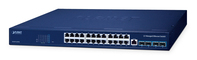 PLANET Layer 3 24-Port 10/100/1000T Managed L3 Gigabit Ethernet (10/100/1000) Power over Ethernet (PoE) Blue