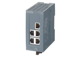 Siemens 6GK50050BA001AB2 łącza sieciowe Nie zarządzany L2 Fast Ethernet (10/100) Szary