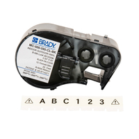 Brady MC-500-595-CL-BK printeretiket Zwart, Transparant Zelfklevend printerlabel