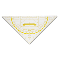 Aristo AR1552W driehoek 45° driehoek Kunststof Transparant, Wit, Geel 1 stuk(s)