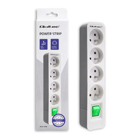 Qoltec 50288 power extension 1.8 m 4 AC outlet(s) Indoor White