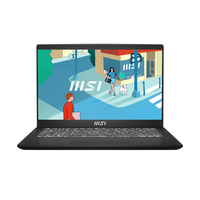 MSI Modern 14 C12M-475NL Laptop 35,6 cm (14") Full HD Intel® Core™ i3 i3-1215U 8 GB DDR4-SDRAM 512 GB SSD Wi-Fi 6 (802.11ax) Windows 11 Home Zwart