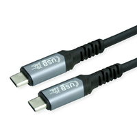 Value 11.99.9087 USB kábel 2 M USB4 Gen 2x2 USB C Fekete