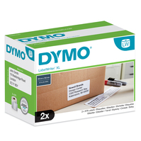DYMO Authentic LabelWriter etichette di spedizione ad alta capacità | 59 mm x 102 mm | 2 rotoli da 575 etichette a facile rimozione (1.150 etichette)| per stampanti di etichette...