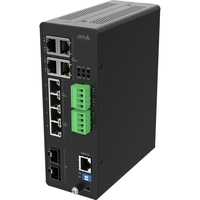 Axis 02621-001 łącza sieciowe Zarządzany 10G Ethernet (100/1000/10000) Obsługa PoE Czarny