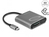 DeLOCK 91000 card reader USB 3.2 Gen 2 (3.1 Gen 2) Type-C Grey