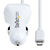 StarTech.com Chargeur Voiture Lightning avec Câble Spiralé - Chargeur Iphone 1m - Double Chargeur USB pour Telephones et Tablettes pour la Voiture - Chargeur Auto Blanc de 12W