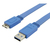 Techly USB 3.0 Cable A male / B male MIC 1 m FLAT ICOC MUSB3-FL-010