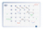 Legamaster Monatsplaner Accents Linear Cool 7-489500 90x60cm tablica do planowania