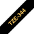 Brother TZE-344 címkéző szalag Fekete alapon arany