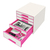 Leitz 52142023 pudełko do przechowywania dokumentów Polistyren Różowy, Biały