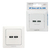 LogiLink PA0163 wandcontactdoos 2x USB Wit