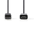 Nedis CCGP37100BK30 video kabel adapter 3 m HDMI Type A (Standaard) DisplayPort Zwart