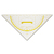 Aristo AR1552W driehoek 45° driehoek Kunststof Transparant, Wit, Geel 1 stuk(s)