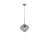 LED Pendelleuchte mit Relief Rauchglas Lampenschirm, Blau Ø 26cm