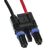 TE Connectivity Stecker SlimSeal SSL Leuchtensteckverbinder, Kabelgarnitur, Anz.Ausl. 2, Schwarz, L. 0.1m, 18 AWG
