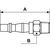 PREVOST Stecker für Pneumatik-Schnellverbindungskupplung Behandelter Stahl, G3/8 Stecker, Mit Gewinde British Standard 6