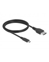 Delock Bidirektionales USB Type-C zu DisplayPort Kabel DP Alt Mode 8K 60 Hz 1 m Digital/Daten Digital/Display/Video 1 m
