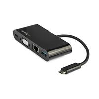 StarTech USB-C VGA multiport adapter PD 60W - USB 3.0 - GbE