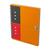Oxford International A5+ Hardcover doppelspiralgebundenes Notebook, liniert 6 mm, 80 Blatt, orange, SCRIBZEE® kompatibel