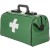 Arzttasche Rusticana Großformat mit 2 Vortasche, inkl. Ampullenspender, grün, Feinrindleder
