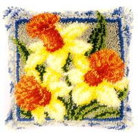 Latch Hook Kit: Cushion: Daffodils