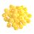 Pom Poms with Hole: 1.2cm: Yellow: Pack of 50