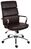 Deco Retro Style Faux Leather Executive Office Chair Brown - 1097BN -