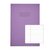 Rhino A4 Exercise Book 80 Page Ruled F8M Purple (Pack 50) - VEX668-1595-8