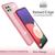 NALIA Robuste Glitzerhülle für Samsung Galaxy A22 5G, Stoßfest Glänzend, Verstärkte Silikonhülle Pink