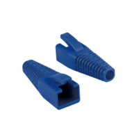 RJ45-Stecker Knickschutztülle, kürzbar, 5,5–8,5 mm, blau, 50 Stk., LogiLink® [MP0059]