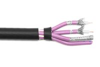 Cable avec 4 coaxiaux VOSTOK diam ext. 19,8 mm gaine noire