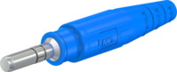6 mm Stecker, Crimpanschluss, 10 mm², blau, 15.0001-23