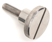 M3 X 8 KNURLED THUMB SCREW WITH SLOT DIN 465 A1 STAINLESS STEEL