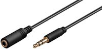 Headphone & AUX Cable, 0.5m Headphone and audio AUX Ext. Cable 3.5 mm Minijack Male-Female Audiokabel